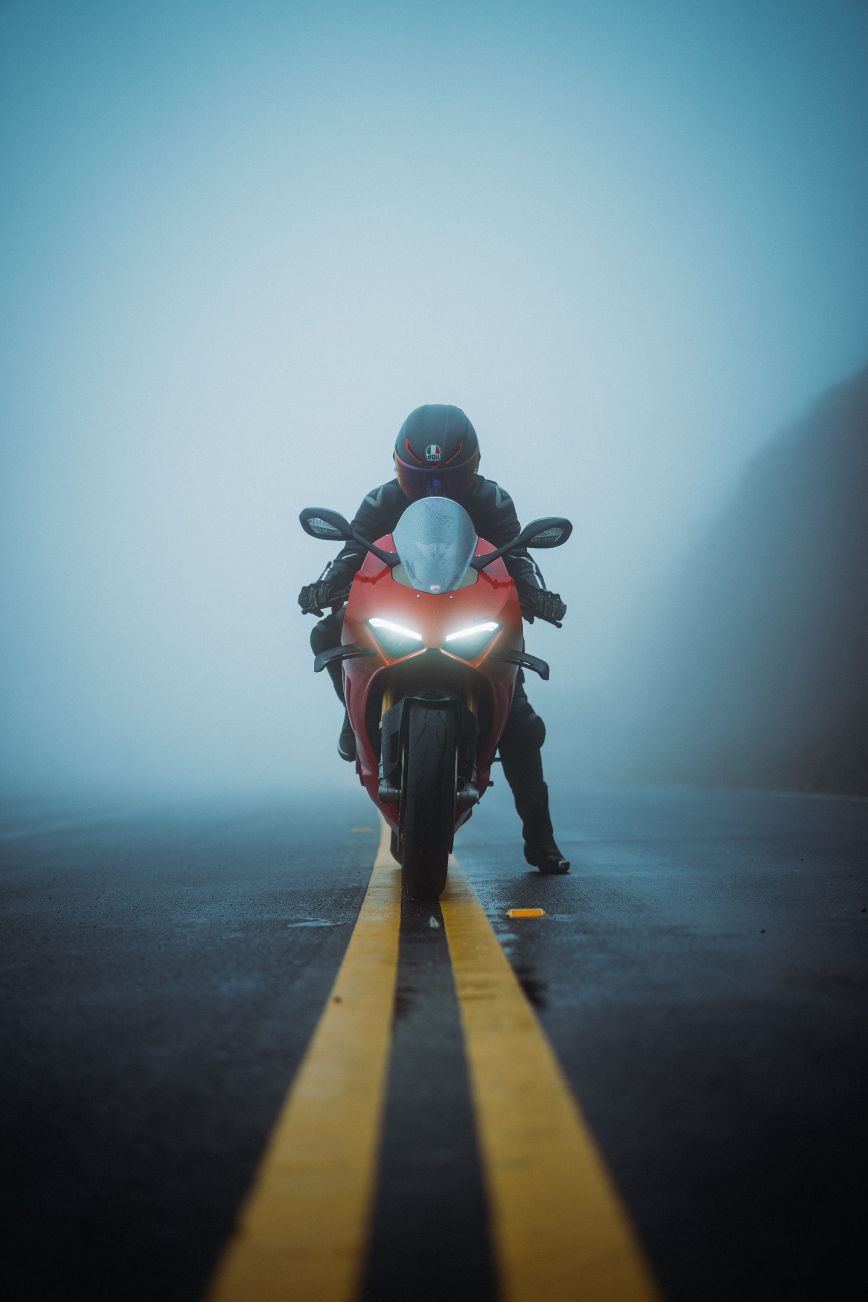 Cold Cinema preset, before and after on the same frame