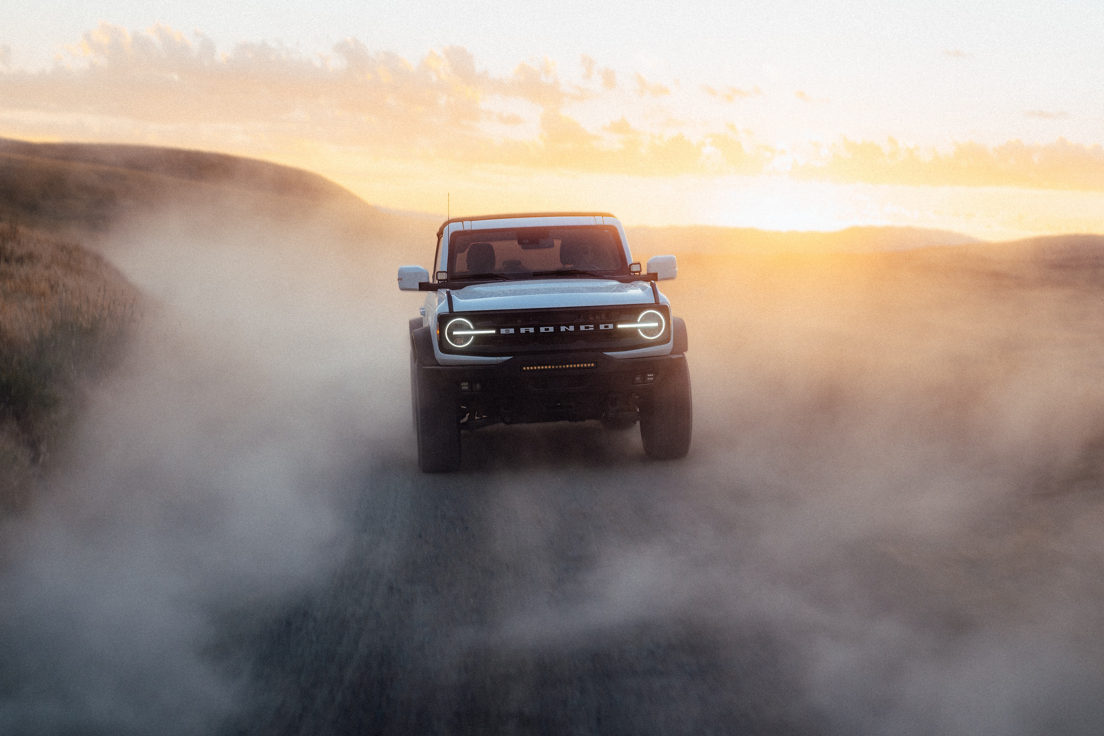 Ford Bronco — landscape environmental at golden hour